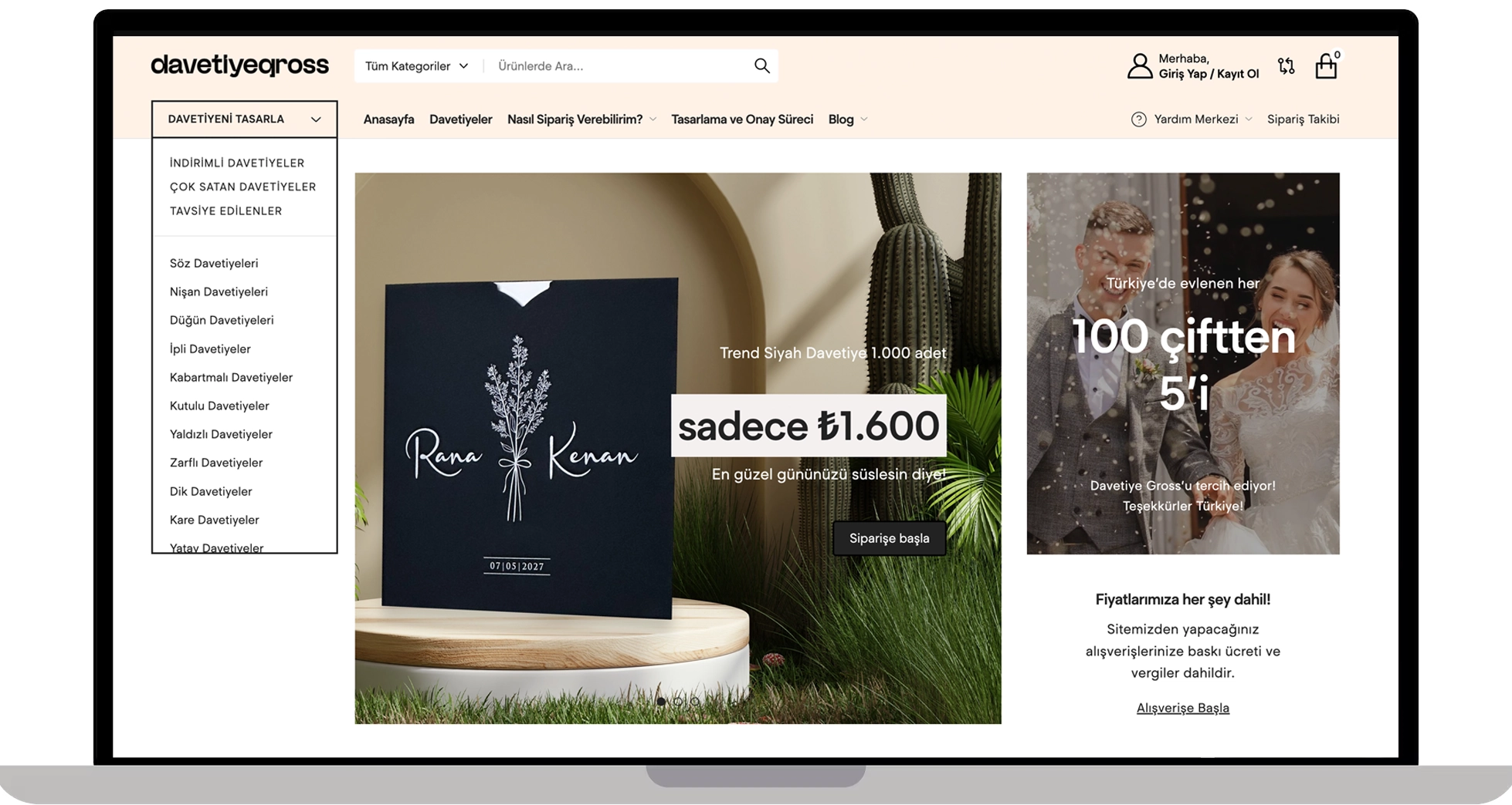 DavetiyeGross: Düğün Davetiyesi